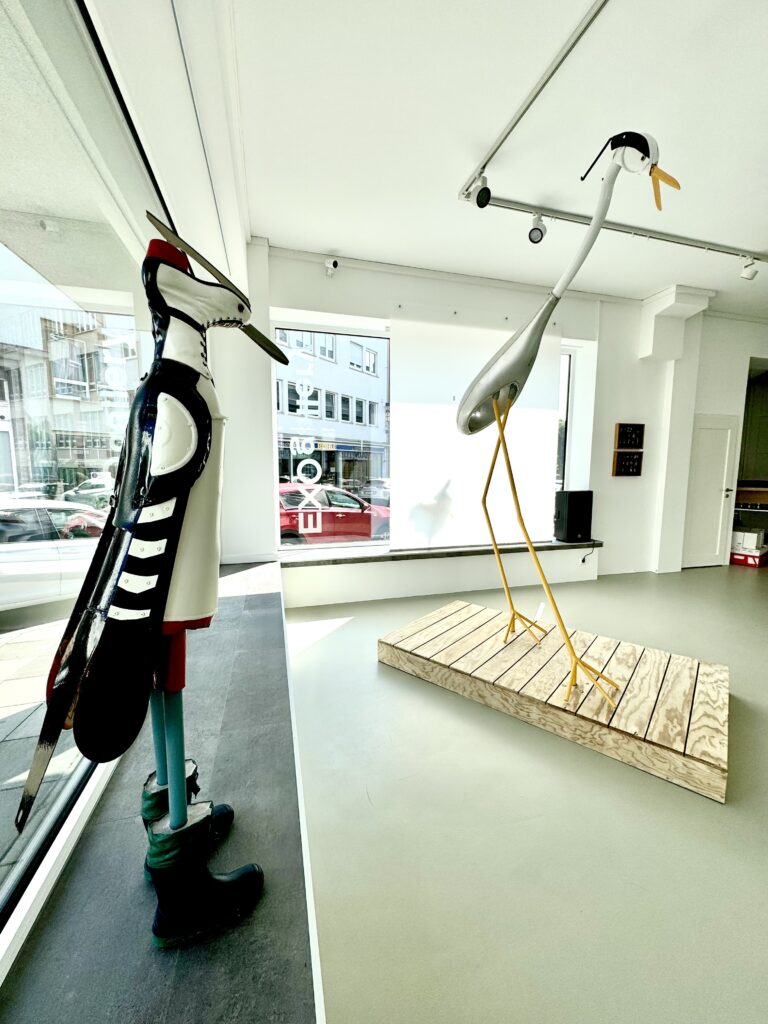 EXOgallery installation view of sculptures by Matthias Garff