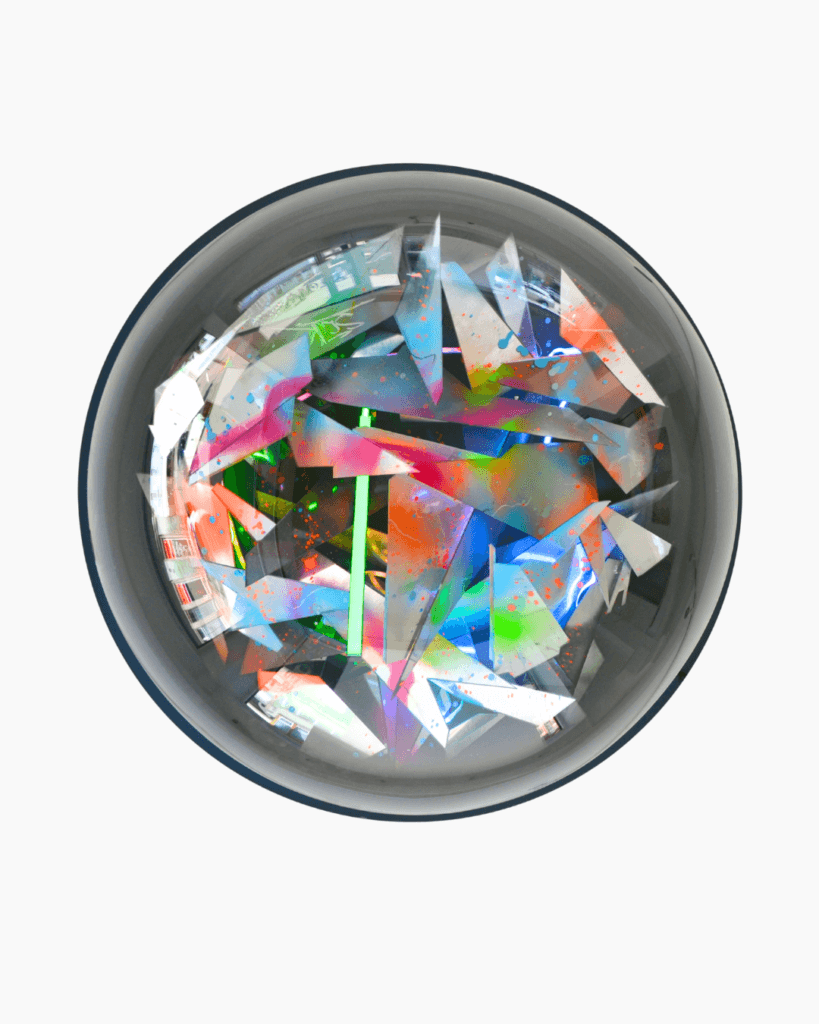 Artwork by Marc C. Woehr at EXOgallery, ceiling installation