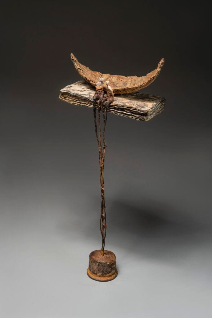 Marc Perez at EXOgallery presents a sculpture 'voyage à deux'